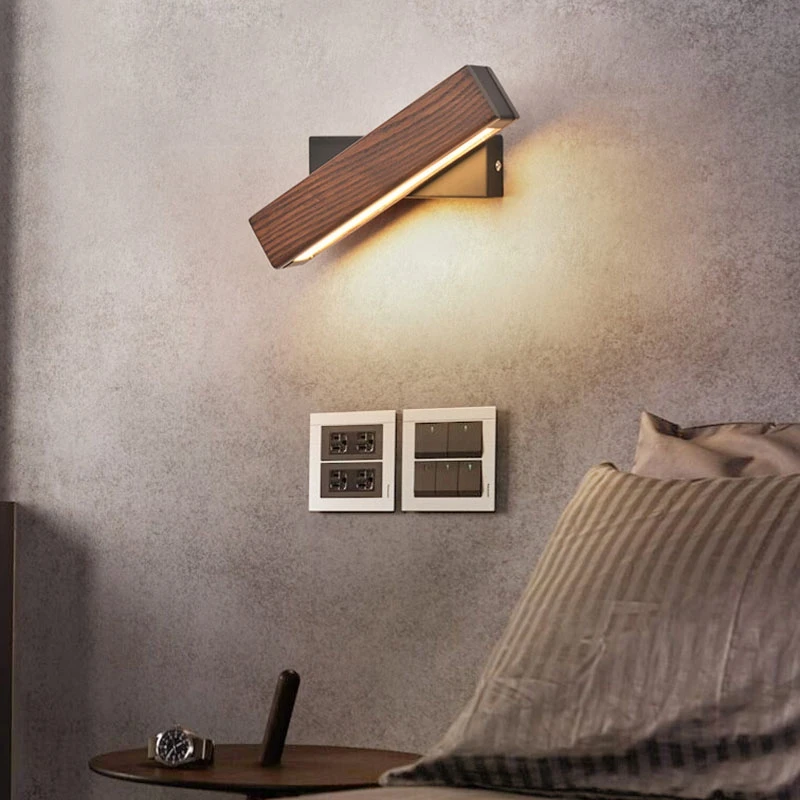 Modern Nordic Solid Wood Led Rotated Wall Lamp Bedside Night Light Bedroom Living Room Aisle Sconce Light Fixture Wall Decor Art 
Modern Nordic Solid Wood Led Rotated Wall Lamp Bedside Night Light Bedroom Living Room Aisle Sconce Light Fixture Wall Decor Art