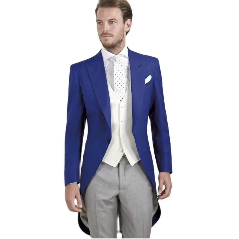 Handsome Slim Fits Morning Style Groom Tuxedos Men Prom Business Suits Coat Waistcoat Trousers (Jacket+Pants+Vest+Tie) K:138
Handsome Slim Fits Morning Style Groom Tuxedos Men Prom Business Suits Coat Waistcoat Trousers (Jacket+Pants+Vest+Tie) K:138