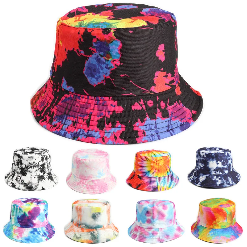 New Summe Rtie-Dye Print Cotton Bucket Hats for Women Men Outdoor Sun Protection Fisherman Cap Hip Hop Lady Fashion Panama Hat
New Summe Rtie-Dye Print Cotton Bucket Hats for Women Men Outdoor Sun Protection Fisherman Cap Hip Hop Lady Fashion Panama Hat