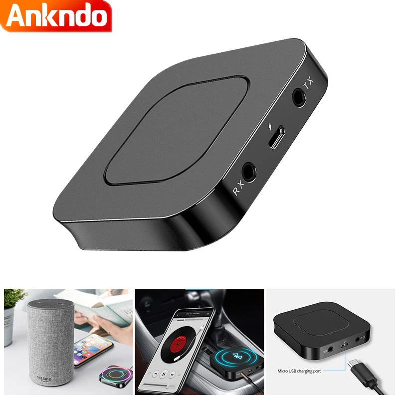 ANKNDO Wireless Bt5.0 Aux Transmitter Receiver 2 In 1 Bluetooth Adapter Box for Speaker Smart Tv Car Pc 3.5Mm Jack Bt Dongle
ANKNDO Wireless Bt5.0 Aux Transmitter Receiver 2 In 1 Bluetooth Adapter Box for Speaker Smart Tv Car Pc 3.5Mm Jack Bt Dongle