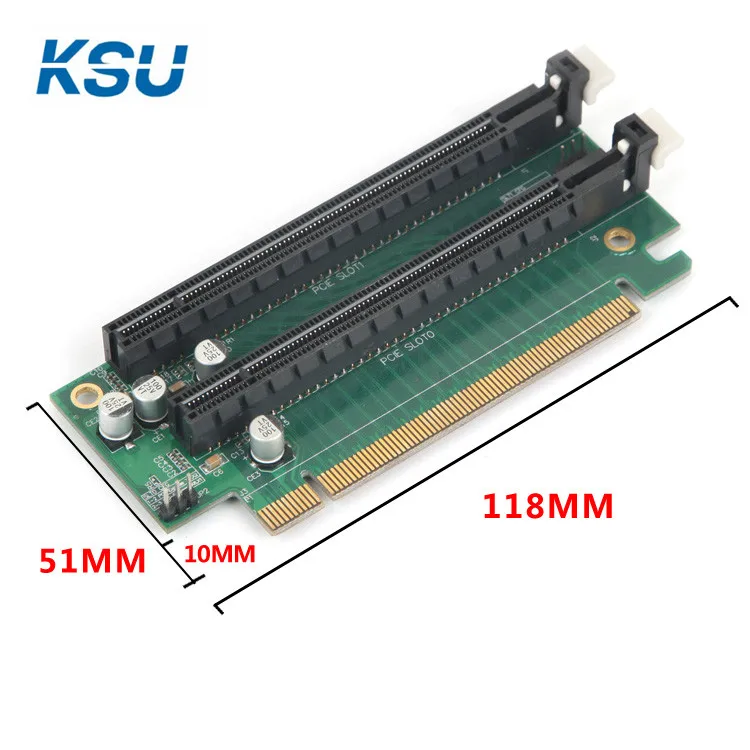 Видеокарта pice PCI-E X16 с двумя слотами адаптер-удлинитель 1-2 видеокарта X79 2U для