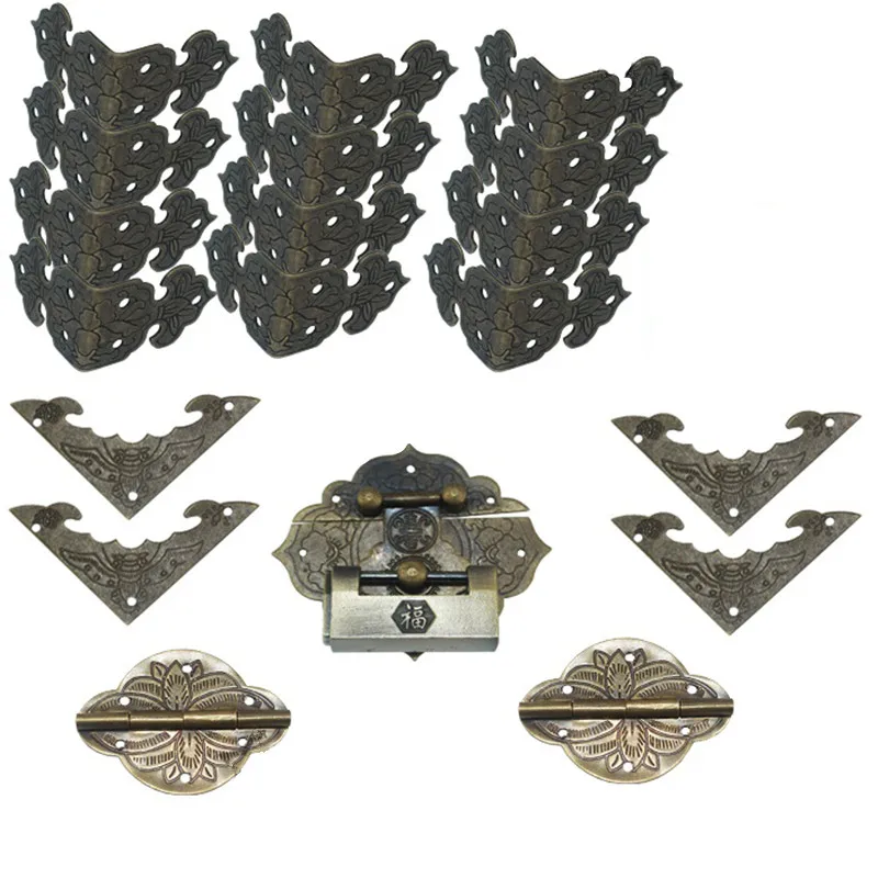 Chinese Vintage Brass Lock Set Fit for 20cm Wooden Box,Vase Buckle Wooden Box Hasp Latch Lock+Hinge+Bat Corner
Chinese Vintage Brass Lock Set Fit for 20cm Wooden Box,Vase Buckle Wooden Box Hasp Latch Lock+Hinge+Bat Corner