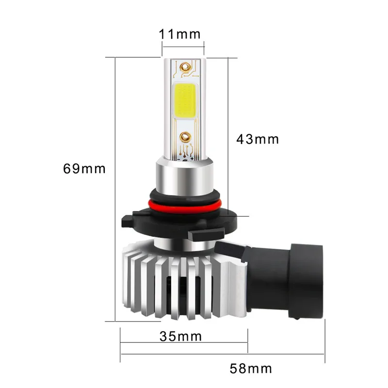 2X 80W 10000LM Car LED Headlight Bulb Mini Headlight Kit for High/Beam Bulb fog Light 6000K White H1 H3 9006 9005 H4 H7 H8 H11
2X 80W 10000LM Car LED Headlight Bulb Mini Headlight Kit for High/Beam Bulb fog Light 6000K White H1 H3 9006 9005 H4 H7 H8 H11