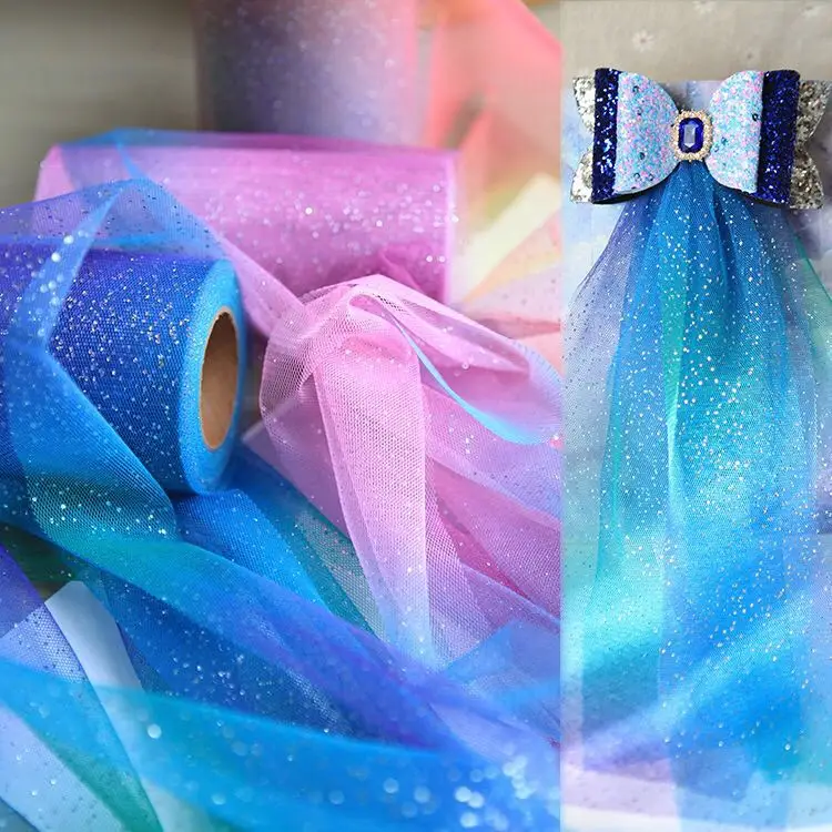 6cm*25yards Rainbow Glitter Tulle Rolls Organza Unicorn Birthday Decoration Wedding Decor Party Supplies Baby Shower Tutu Skirt
6cm*25yards Rainbow Glitter Tulle Rolls Organza Unicorn Birthday Decoration Wedding Decor Party Supplies Baby Shower Tutu Skirt