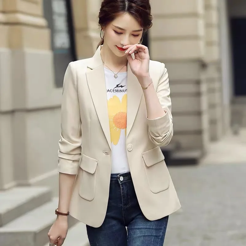 Autumn Fashion Women Pink Suit Coat Korean Slim Office Lady Blazers 3xl Femme Jackets Black Clothes With Pocket
Autumn Fashion Women Pink Suit Coat Korean Slim Office Lady Blazers 3xl Femme Jackets Black Clothes With Pocket