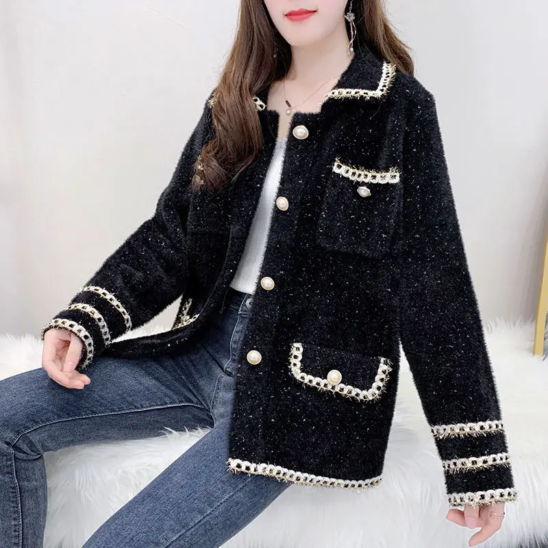 Imitation Mink Fleece Jacket Women's Short Style Loose 2020 Autumn and Winter Coat Women's Graceful Woolen Coat Women
Imitation Mink Fleece Jacket Women's Short Style Loose 2020 Autumn and Winter Coat Women's Graceful Woolen Coat Women