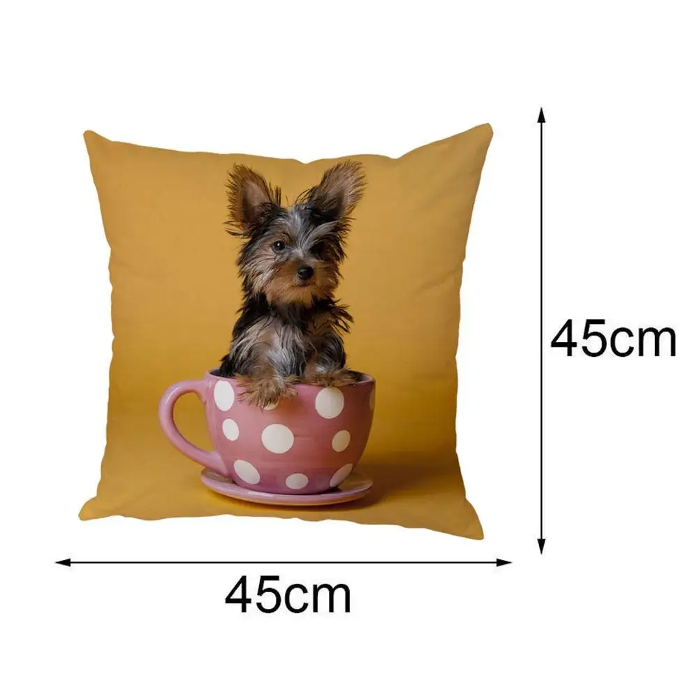 Cute Pet Animal Cushion Cover Soft Pillowcase Decor Dog Printed Pillow Case for Sofa Home Car office decoration 45*45cm NEW
Cute Pet Animal Cushion Cover Soft Pillowcase Decor Dog Printed Pillow Case for Sofa Home Car office decoration 45*45cm NEW