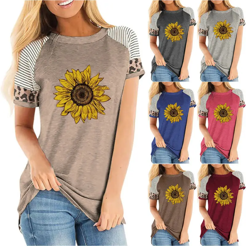 Floral t Shirt Women Patchwork Pullover Summer Short Sleeve T-shirt Holiday Casual Shirt Women Tops Ladies Casual Tees tShirts
Floral t Shirt Women Patchwork Pullover Summer Short Sleeve T-shirt Holiday Casual Shirt Women Tops Ladies Casual Tees tShirts