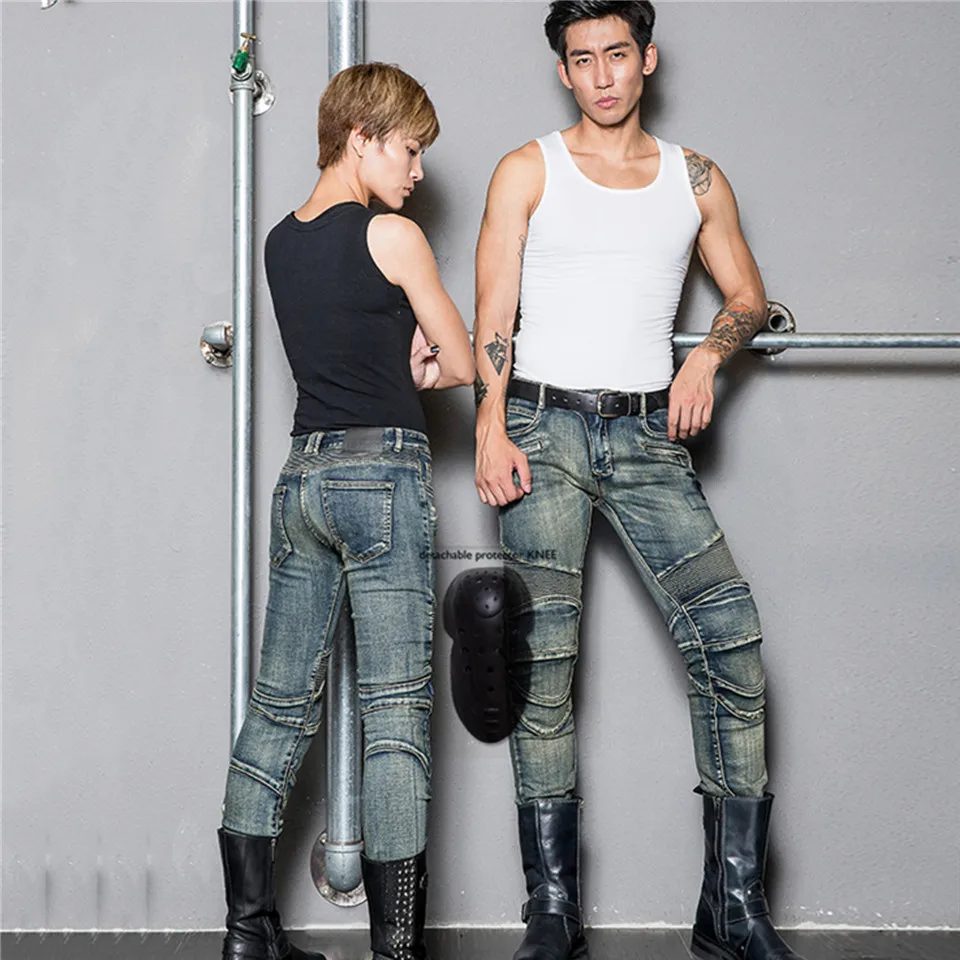 Мотоциклетные штаны, женские джинсы, мотоциклетные штаны с наколенниками, джинсы для гонок, защита от падения 
Мотоциклетные штаны, женские джинсы, мотоциклетные штаны с наколенниками, джинсы для гонок, защита от падения