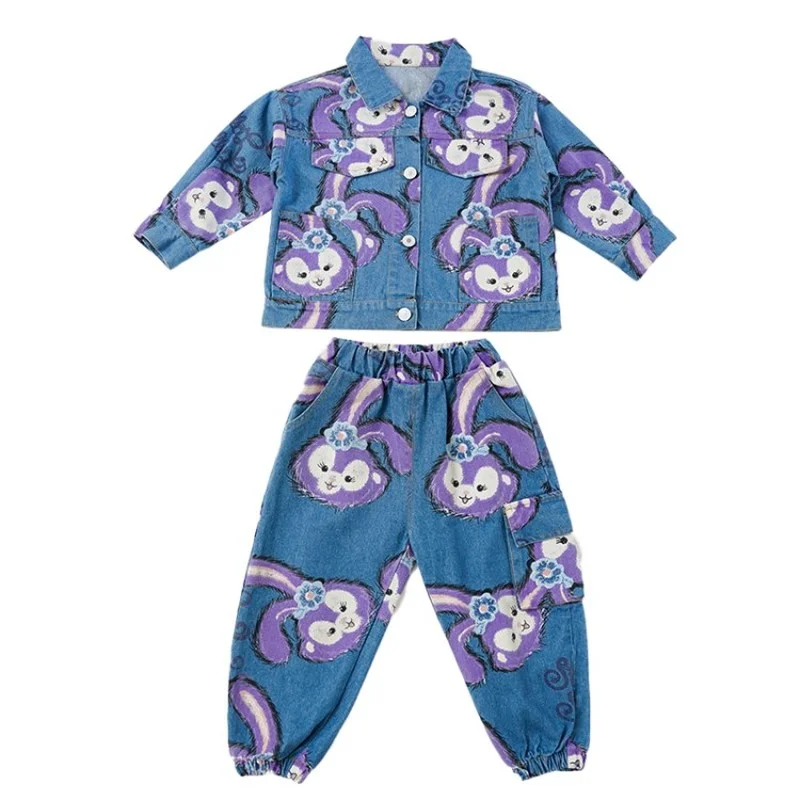2021 New Cartoon Printing Cowboy Suit Hiphop Korea Oversized Denim Coat + Pants 2pcs Clothing Sets Kids Clothing for Baby Girls
2021 New Cartoon Printing Cowboy Suit Hiphop Korea Oversized Denim Coat + Pants 2pcs Clothing Sets Kids Clothing for Baby Girls