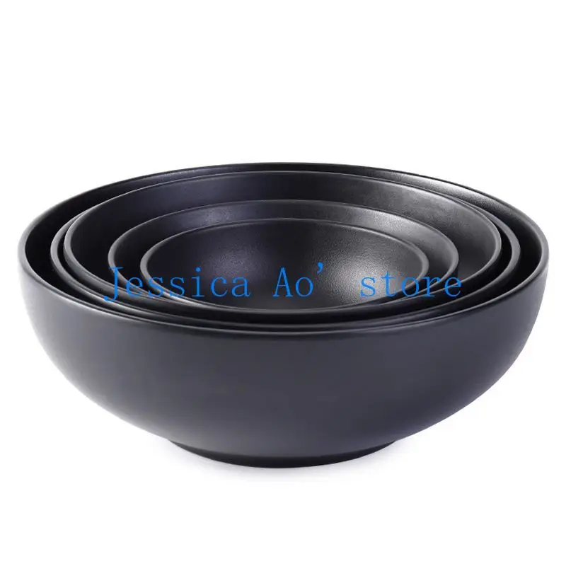 Large Ramen Bowl Black Salad Bowl Plastic Mixing Bowl Melamine Dinnerware Serving Bowls Kitchen Big Dumplings Noodle Bowl
Large Ramen Bowl Black Salad Bowl Plastic Mixing Bowl Melamine Dinnerware Serving Bowls Kitchen Big Dumplings Noodle Bowl