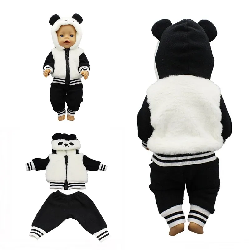 Fit 18 inch Baby New Born Doll Clothes Accessories Panda One-piece Clothes For Baby Birthday Gift
Fit 18 inch Baby New Born Doll Clothes Accessories Panda One-piece Clothes For Baby Birthday Gift