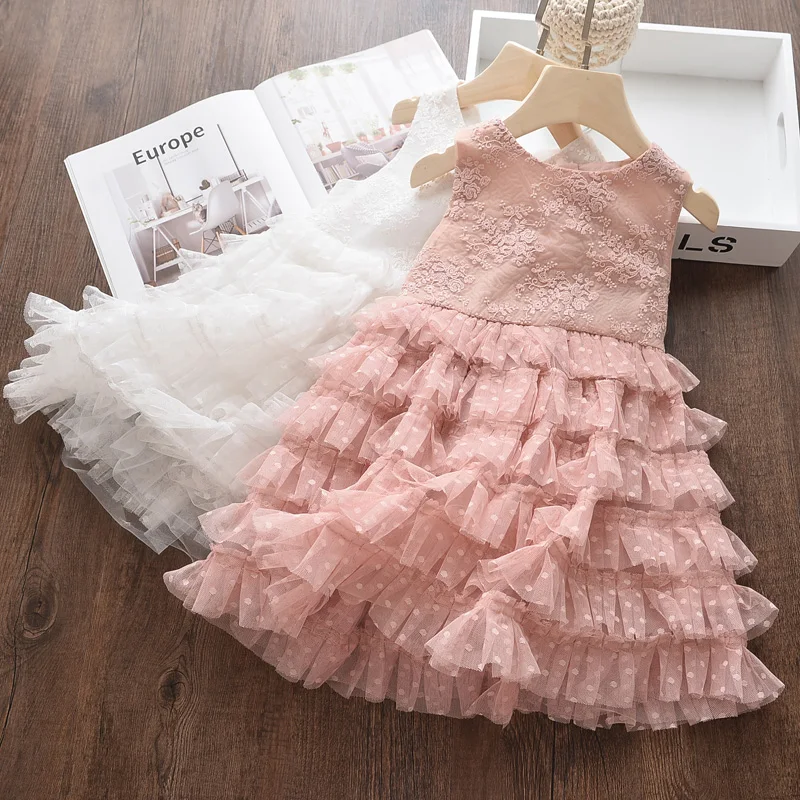 Girls Dress Summer Layered Princess Dress Kids Dresses For Girls Sleeveless Lace Birthday Party Ball Gown Children Clothing 2-8Y
Girls Dress Summer Layered Princess Dress Kids Dresses For Girls Sleeveless Lace Birthday Party Ball Gown Children Clothing 2-8Y
