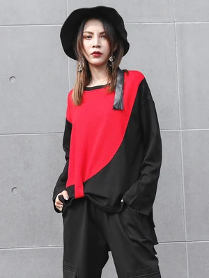 Spring and autumn large size sweater foreign gas cover belly 2020 new style fat MM Color Splice Leisure Show Thin Long Sleeve T
Spring and autumn large size sweater foreign gas cover belly 2020 new style fat MM Color Splice Leisure Show Thin Long Sleeve T