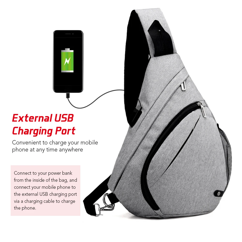 Men Sling Bag Backpack Crossbody Shoulder Bag Travel Daypack With USB Charging Port for Outdoor Hiking Climbing Cycling HOT
Men Sling Bag Backpack Crossbody Shoulder Bag Travel Daypack With USB Charging Port for Outdoor Hiking Climbing Cycling HOT