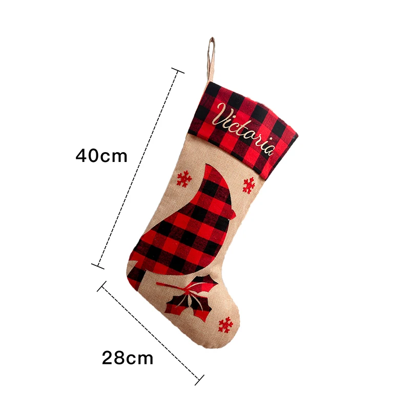 New Christmas Hanging Stockings Gift Candy Storage Linen Socks Fireplace Hanging Plaid Socks for Family Holiday Party Decor
New Christmas Hanging Stockings Gift Candy Storage Linen Socks Fireplace Hanging Plaid Socks for Family Holiday Party Decor