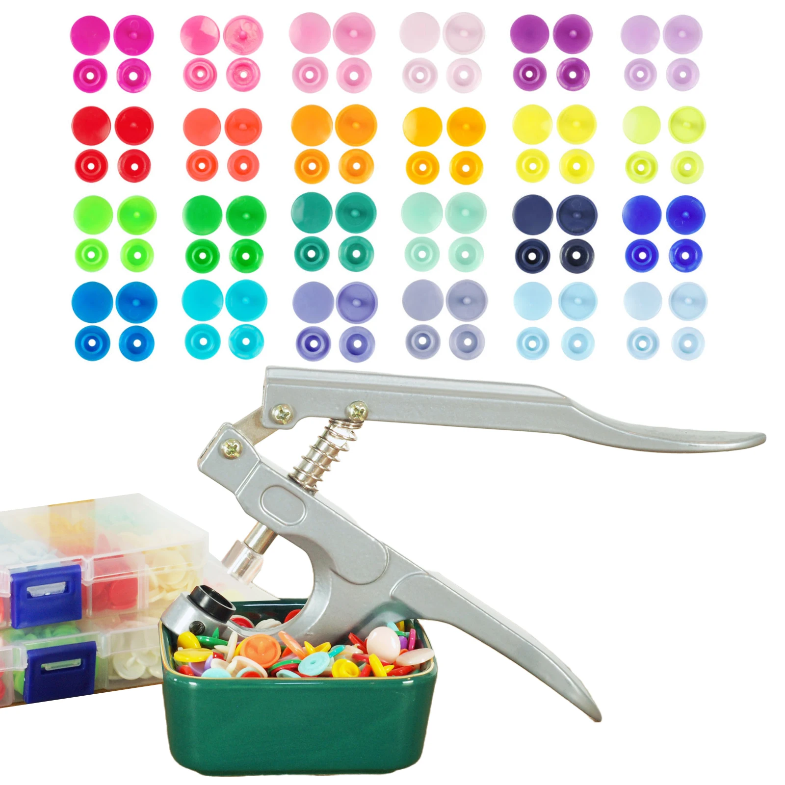 The manual button snap fastener installation tools kit T3 T5 T8 resin hand pressure clamp suit hidden-interlocking energy saving 
The manual button snap fastener installation tools kit T3 T5 T8 resin hand pressure clamp suit hidden-interlocking energy saving