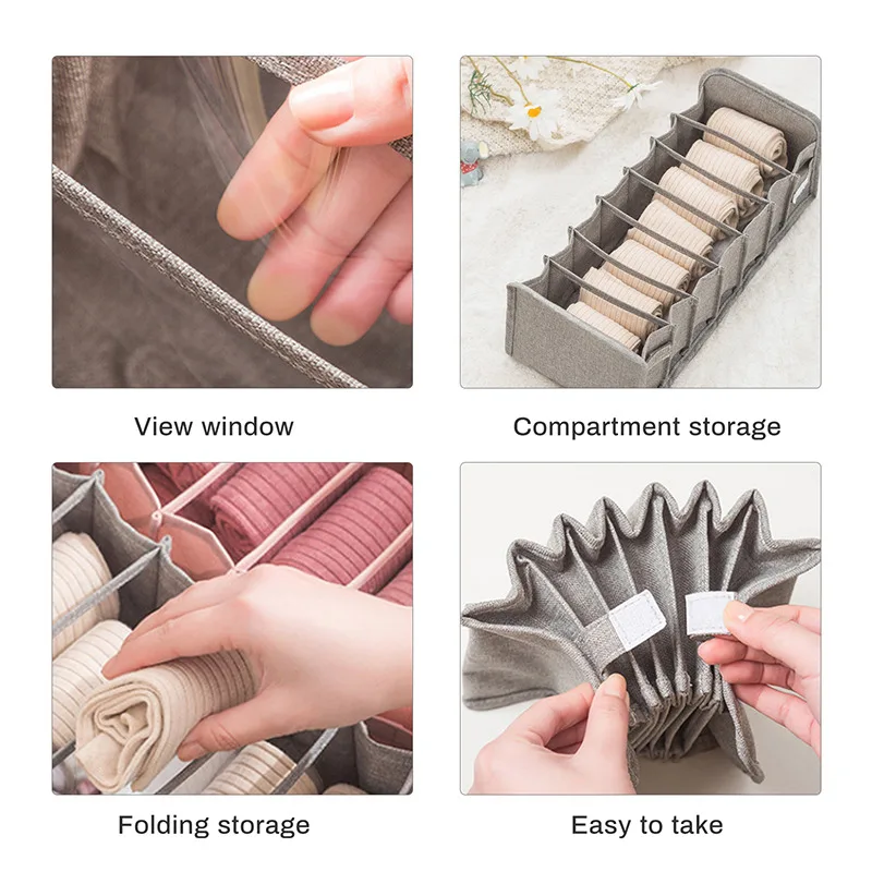 Foldable Underwear Drawer Organizers Storage Dividers Closet Organizer New Linen Storage Box for Clothes Bras Scarves Ties Socks
Foldable Underwear Drawer Organizers Storage Dividers Closet Organizer New Linen Storage Box for Clothes Bras Scarves Ties Socks