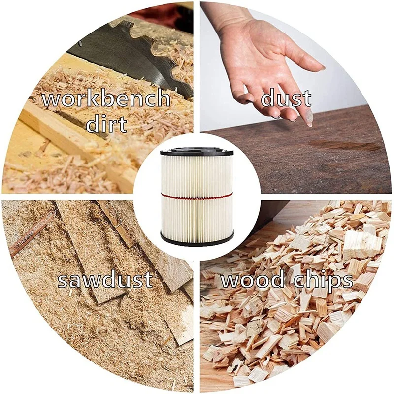 3 Pack Wet/Dry Cartridge Filter Replacement for Craftsman Vac 9-17816 Fit 5 Gallon & Larger Vacuum Cleaner
3 Pack Wet/Dry Cartridge Filter Replacement for Craftsman Vac 9-17816 Fit 5 Gallon & Larger Vacuum Cleaner