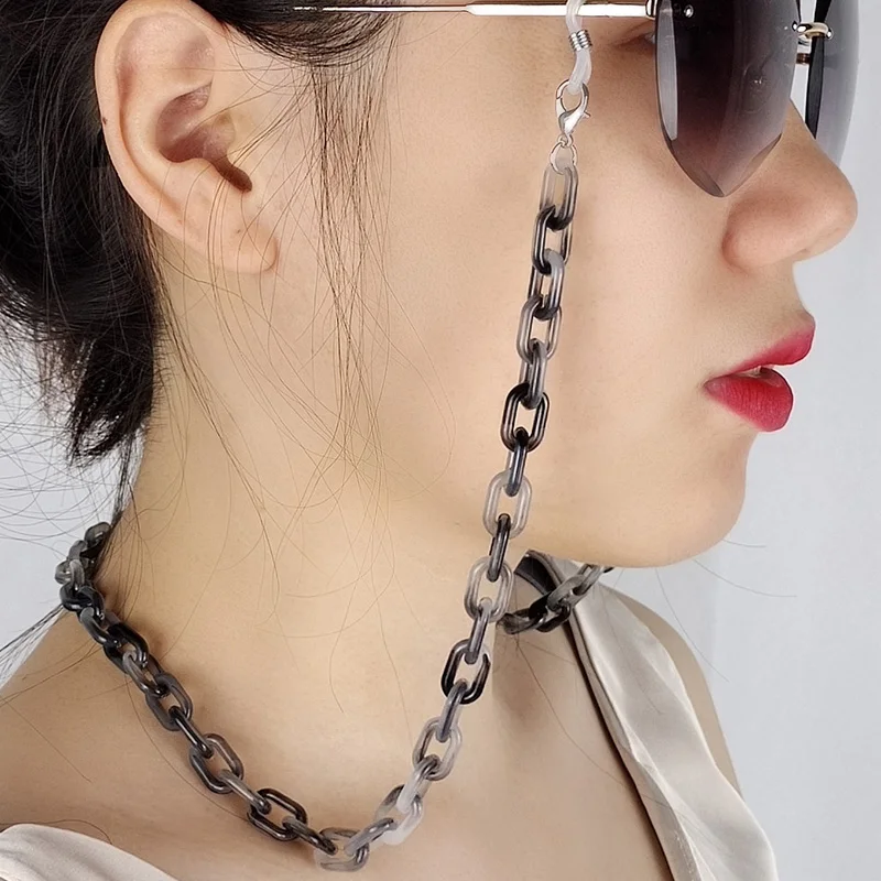 Цепочки для маски для лица, шнурок, акриловая Женская цепочка на шею, шнур для очков, держатель, подвесные маски, ожерелья 
Цепочки для маски для лица, шнурок, акриловая Женская цепочка на шею, шнур для очков, держатель, подвесные маски, ожерелья