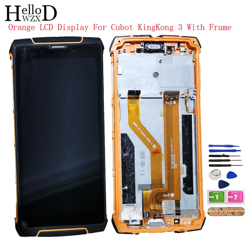 5.5" Orange Used Mobile LCD Display For Cubot KingKong 3 LCD Display Screen Display LCD Replacement Parts Frame Tools 3M Glue
5.5" Orange Used Mobile LCD Display For Cubot KingKong 3 LCD Display Screen Display LCD Replacement Parts Frame Tools 3M Glue
