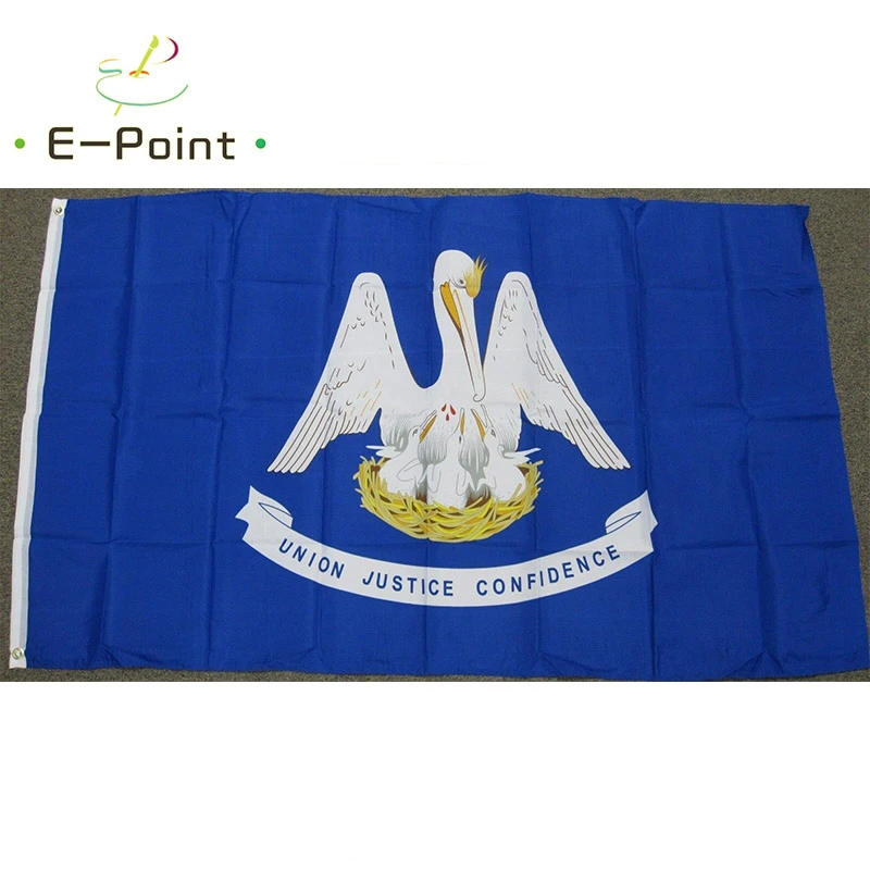 Флаг штата США Луизиана 2 фута * 3 фута (60*90 см) 3 фута * 5 футов (90*150 см) размер рождественские украшения для дома флаг баннер 
Флаг штата США Луизиана 2 фута * 3 фута (60*90 см) 3 фута * 5 футов (90*150 см) размер рождественские украшения для дома флаг баннер