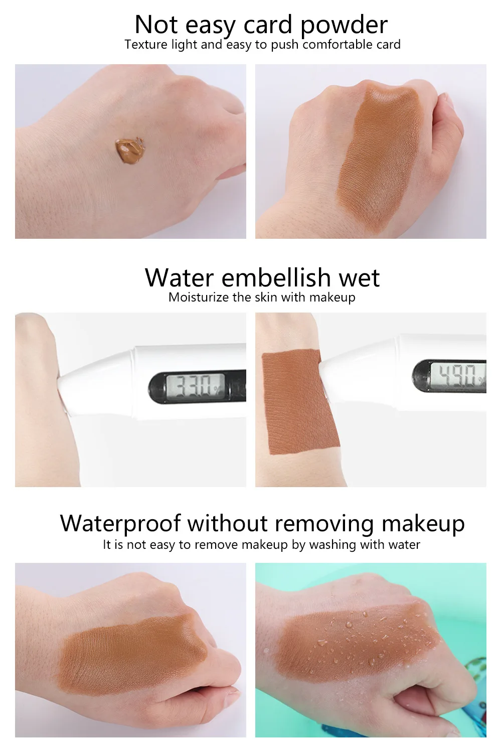 MISS ROSE Concealer Repair Nourishing Liquid Foundation Matte Oil Control Concealer Foundation Cream Makeup 
MISS ROSE Concealer Repair Nourishing Liquid Foundation Matte Oil Control Concealer Foundation Cream Makeup