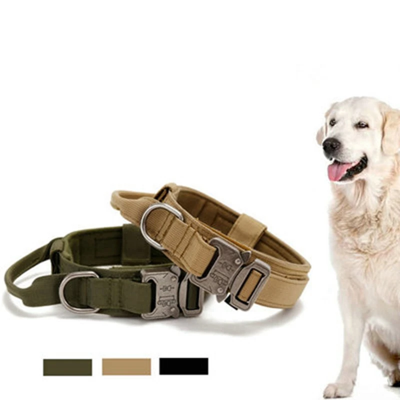Dog Collar Adjustable Military Tactical Pets Dog Collars Leash Control Handle Training Pet Cat Dog Collar For Small Large Dogs
Dog Collar Adjustable Military Tactical Pets Dog Collars Leash Control Handle Training Pet Cat Dog Collar For Small Large Dogs
