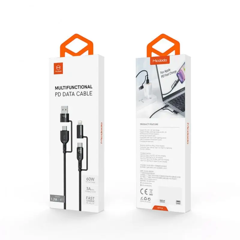 4 в 1 3A кабель для быстрой зарядки QC3.0 AFC Type C к USB к Android кабель передачи данных для Iphone Xiaomi Samsung Macbook
4 в 1 3A кабель для быстрой зарядки QC3.0 AFC Type C к USB к Android кабель передачи данных для Iphone Xiaomi Samsung Macbook