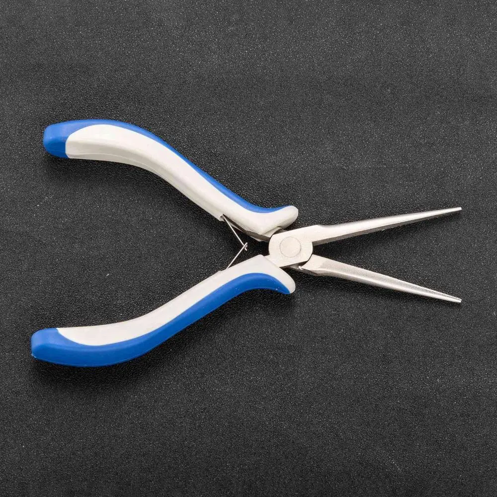 1 pc Carbon Steel Jewelry Pliers Long Chain Nose Pliers Needle Nose Pliers Ferronickel 6x15.5cm
1 pc Carbon Steel Jewelry Pliers Long Chain Nose Pliers Needle Nose Pliers Ferronickel 6x15.5cm