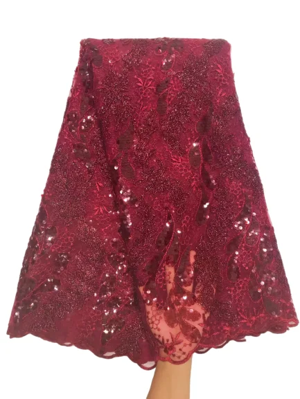 Hot Sale Nigerian Sequins Lace Fabrics 2021 High Quality Tulle Lace African Wedding Lace Fabric For Dress Sewing FL93
Hot Sale Nigerian Sequins Lace Fabrics 2021 High Quality Tulle Lace African Wedding Lace Fabric For Dress Sewing FL93