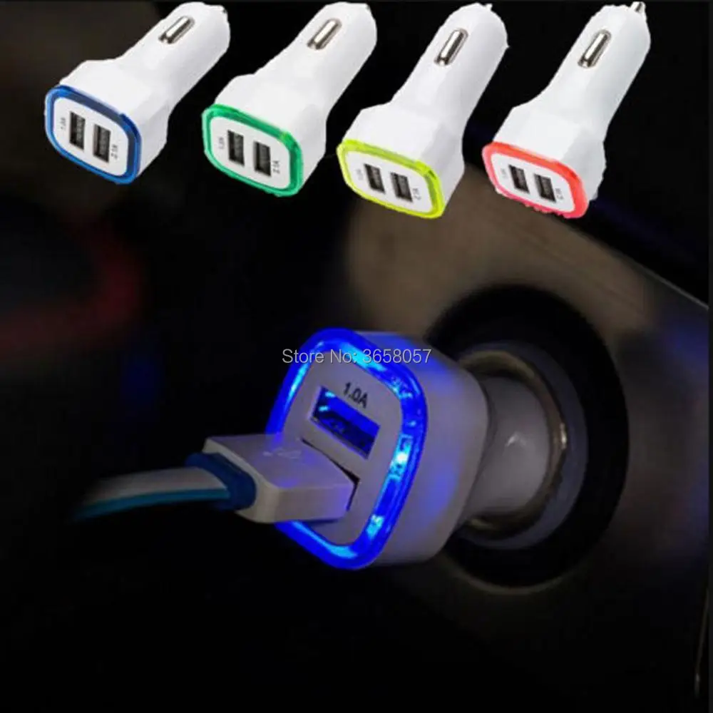 1000pcs LED Light dual usb 2.1A+1A car charger 2 ports Adapter for Iphone x 8 7 for ipad for samsung
1000pcs LED Light dual usb 2.1A+1A car charger 2 ports Adapter for Iphone x 8 7 for ipad for samsung