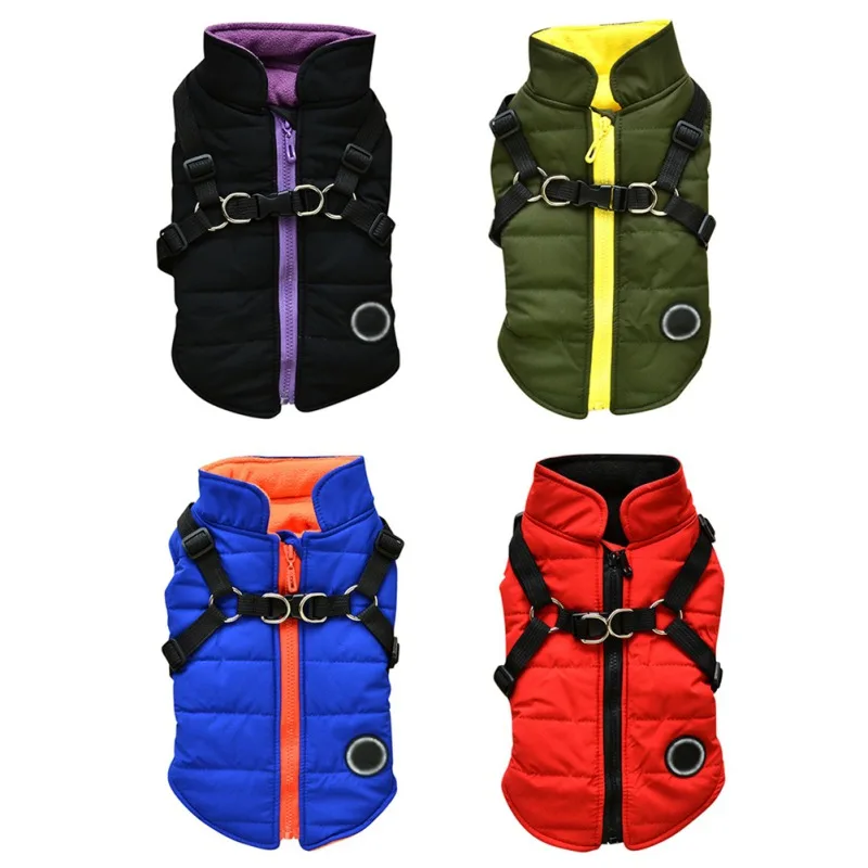 Winter Warm Dog Clothes Coat 2 in 1 Pet Puppy Clothes Vest Jacket Harmness Labrador Bulldog Clothing For Medium Large Dogs
Winter Warm Dog Clothes Coat 2 in 1 Pet Puppy Clothes Vest Jacket Harmness Labrador Bulldog Clothing For Medium Large Dogs