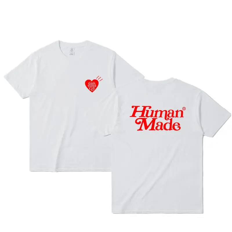 Harajuku Japanese Brand Human Made x Girls t shirt Don't Cry Slogan T-Shirt Men Women Cotton O-Neck Short sleeve Top Tee
Harajuku Japanese Brand Human Made x Girls t shirt Don't Cry Slogan T-Shirt Men Women Cotton O-Neck Short sleeve Top Tee