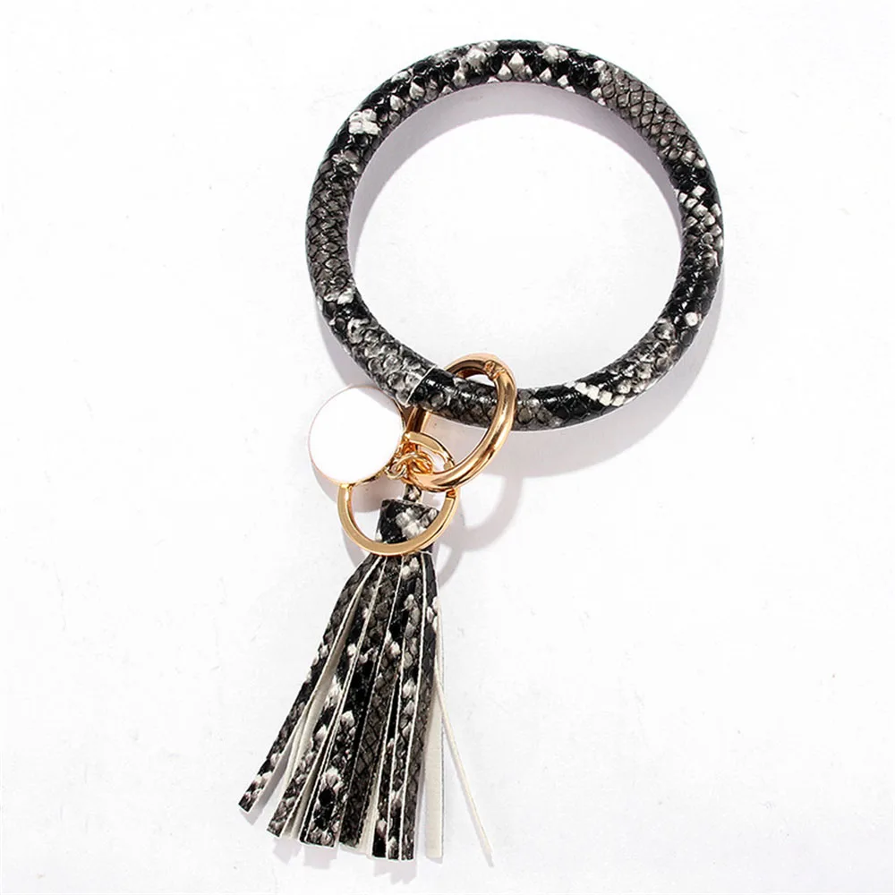 Snake Pattern Pu Leather O Bracelet Key Ring Bangle Tassel Keyring Circle Wristlet Keychain Bangle Keyholder For Women Girls
Snake Pattern Pu Leather O Bracelet Key Ring Bangle Tassel Keyring Circle Wristlet Keychain Bangle Keyholder For Women Girls