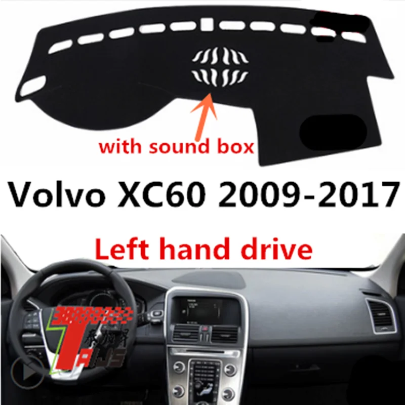 Taijs Крышка для приборной панели автомобиля с левым рулем Volvo XC90 2009-2017 со звуковым