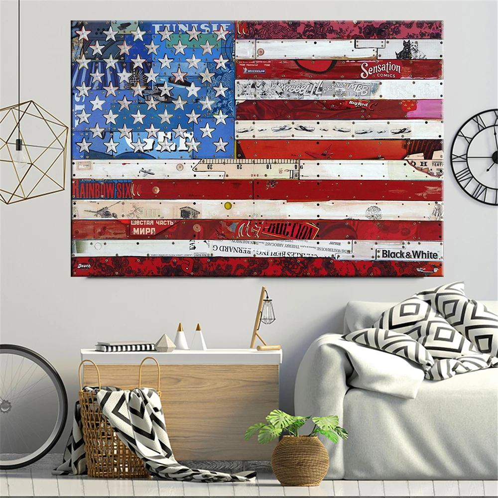 Canvas Painting HD Print American Flag Poster Modern Decorative Paintings on Canvas Wall Art for Home Decorations Wall Decor
Canvas Painting HD Print American Flag Poster Modern Decorative Paintings on Canvas Wall Art for Home Decorations Wall Decor