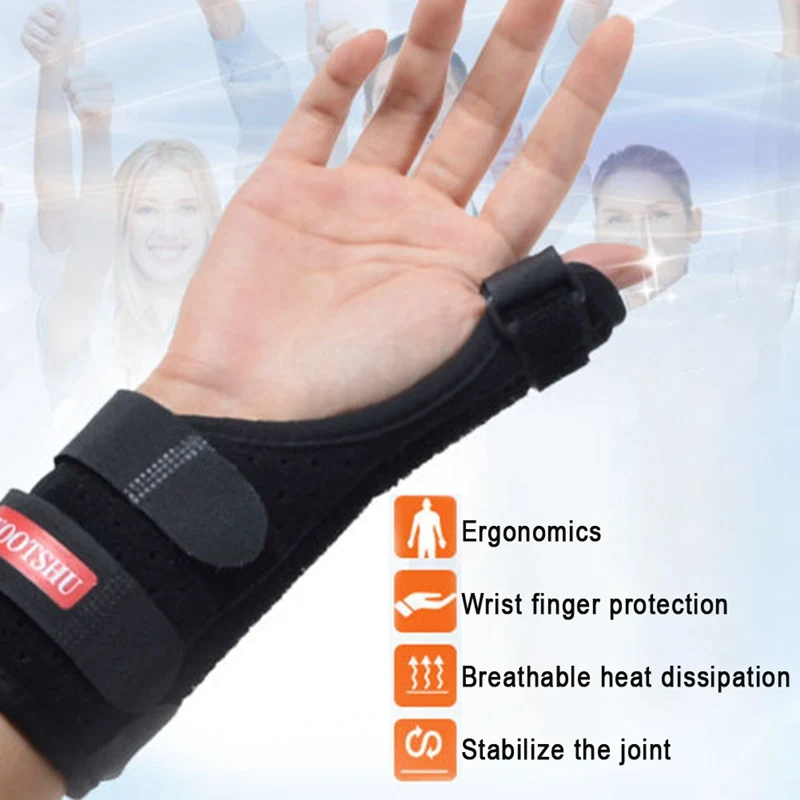 Adjustable Straps Protector Wrist Support Pain Relief Thumb Brace Breathable Inger Support Removable Splint