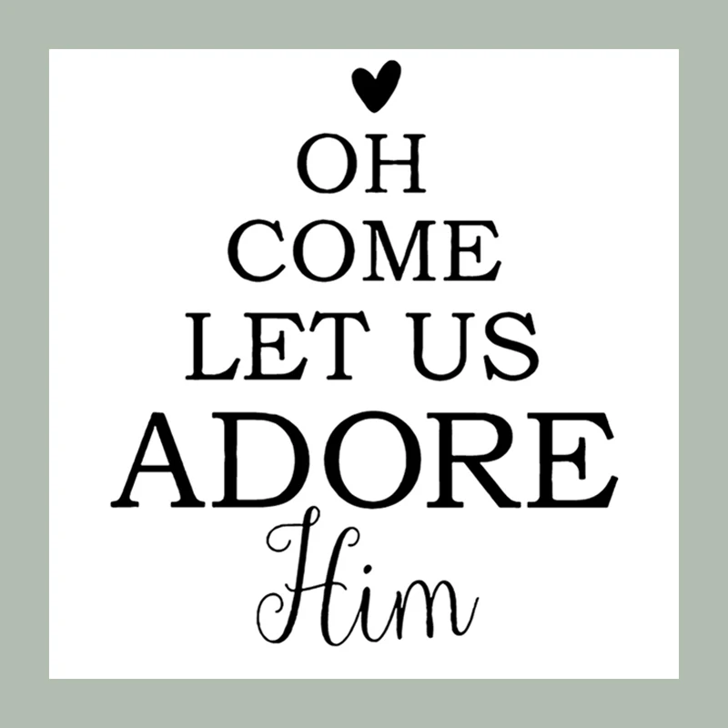 ZATWBS oh come let us adore Clear Stamps For DIY Scrapbooking/Card Making/Album Decorative Rubber Stamp Crafts
ZATWBS oh come let us adore Clear Stamps For DIY Scrapbooking/Card Making/Album Decorative Rubber Stamp Crafts