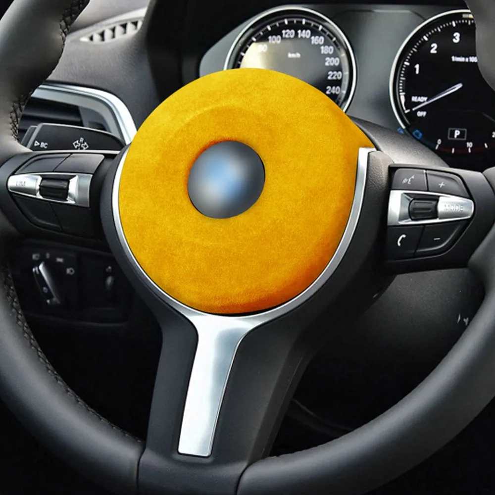 1pcs Car Steering Wheel Airbag Decoration Bright Yellow New Suede Decoration Interior Accessories For BMW F30 F34 F20 F21 F22
1pcs Car Steering Wheel Airbag Decoration Bright Yellow New Suede Decoration Interior Accessories For BMW F30 F34 F20 F21 F22