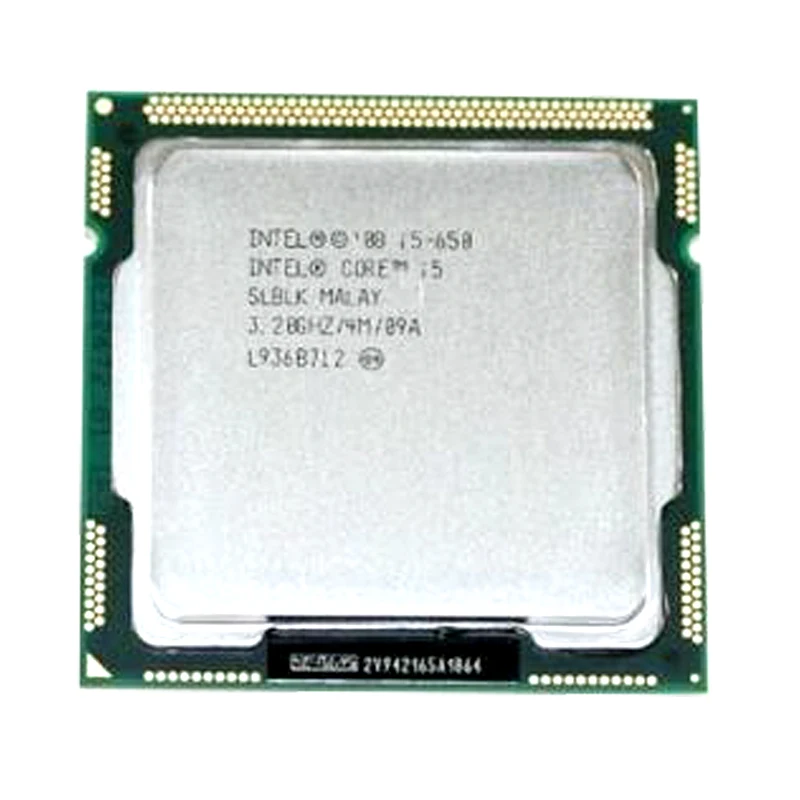 Процессор Intel Core i5-650 i5 650 4 Мб кэш-памяти 3 20 ГГц LGA 1156 100% рабочий процессор для