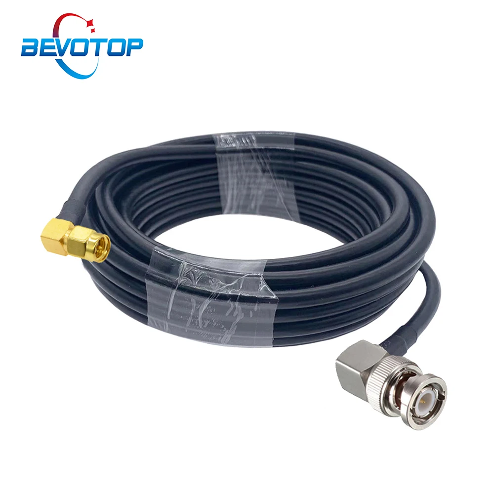 

1 шт. прямоугольный BNC штекер-SMA штекер прямоугольный адаптер кабель RG58 отрезок RF коаксиальный кабель 50 Ом