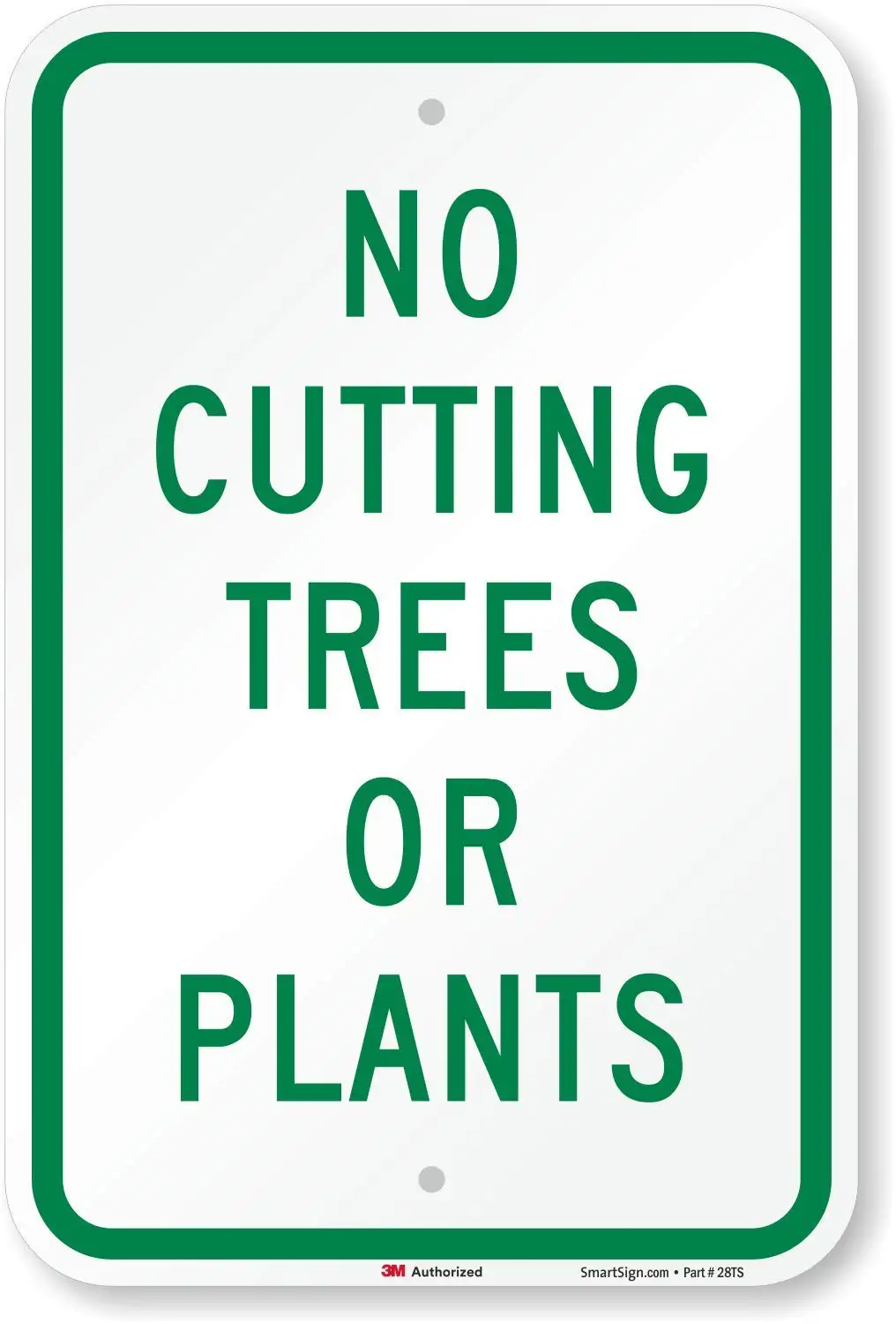 SmartSign "No Cutting Trees or Plants" Go Green Sign | 12" x 8" 3M Engineer Grade Reflective Aluminum
SmartSign "No Cutting Trees or Plants" Go Green Sign | 12" x 8" 3M Engineer Grade Reflective Aluminum