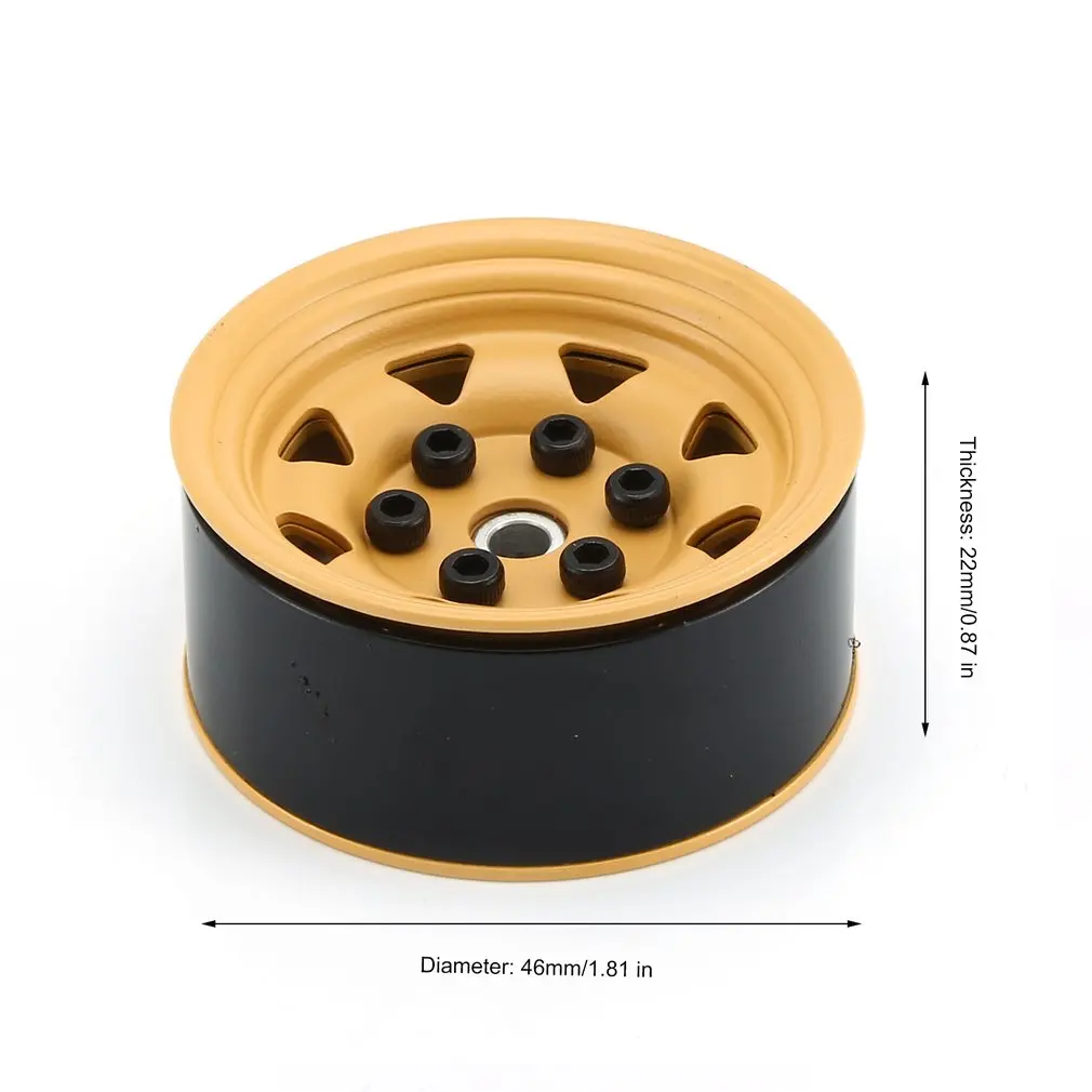 4PCS Metal Wheel Rim Beadlock Wheel Hub 1.55 Inch RC Car Aluminum Alloy Black Wheel Rim for 1/10 RC Crawler Car Model Toy
4PCS Metal Wheel Rim Beadlock Wheel Hub 1.55 Inch RC Car Aluminum Alloy Black Wheel Rim for 1/10 RC Crawler Car Model Toy