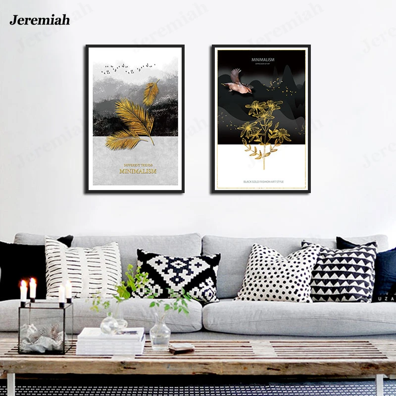 Home Decoration Painting Black and White Gray Gold Yellow and Bird Poster HD Canvas Wall Painting European Modern Abstract Mural
Home Decoration Painting Black and White Gray Gold Yellow and Bird Poster HD Canvas Wall Painting European Modern Abstract Mural