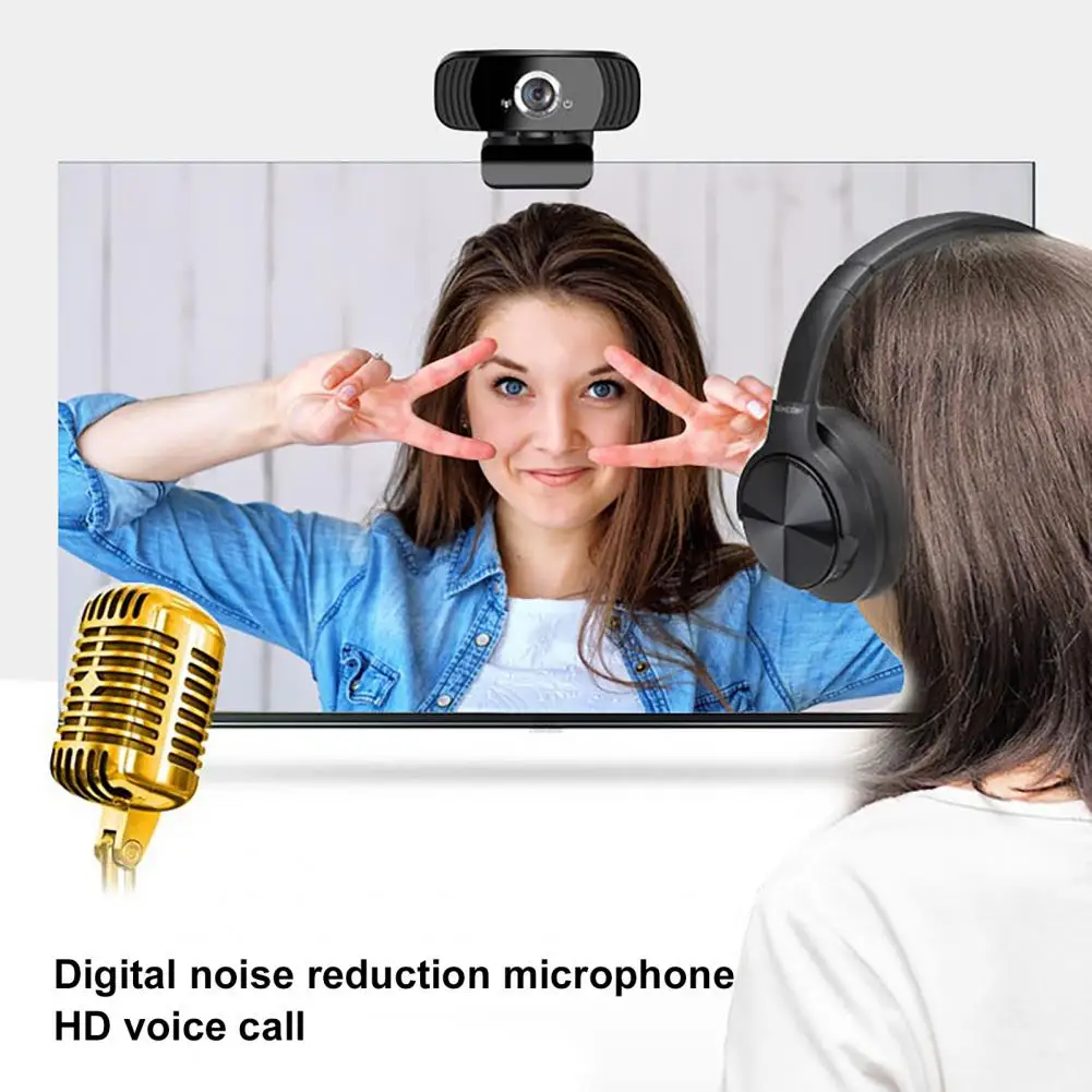 110 Degree B3 Rotatable HD 1080P Driver-Free Web Camera Webcam with Mic for PC Computer Laptops Manual Focusing CMOS Camera
110 Degree B3 Rotatable HD 1080P Driver-Free Web Camera Webcam with Mic for PC Computer Laptops Manual Focusing CMOS Camera