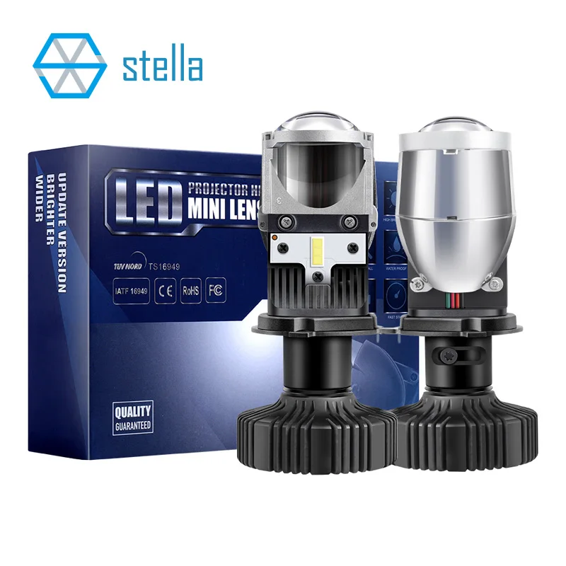 Stella 55W/Bulb H4 LED Mini Projector car lights for LED lens Light Auto headlights 12V bi diodes ice lamp H4 CANBUS super light
Stella 55W/Bulb H4 LED Mini Projector car lights for LED lens Light Auto headlights 12V bi diodes ice lamp H4 CANBUS super light