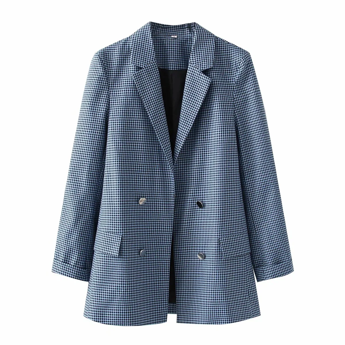 2021 New Vintage Elegant ZA Trendy Streetwear Women's New Fashion Double-breasted Plaid Loose Slim Leisure Suit Jacket
2021 New Vintage Elegant ZA Trendy Streetwear Women's New Fashion Double-breasted Plaid Loose Slim Leisure Suit Jacket