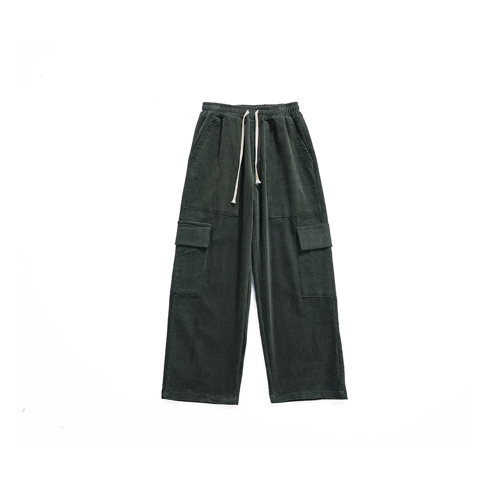 Winter Corduroy Cargo Pants Men Vintage Straight Casual Trousers Streetwear Wide Leg Big Pockets Pants Male
Winter Corduroy Cargo Pants Men Vintage Straight Casual Trousers Streetwear Wide Leg Big Pockets Pants Male