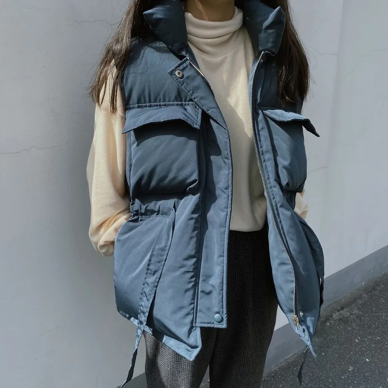 2021 Korean Loose Coat Thickening Before Short and Long Waist Cotton Waistcoat Women Puffer Jacket
2021 Korean Loose Coat Thickening Before Short and Long Waist Cotton Waistcoat Women Puffer Jacket
